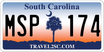 SC license plate MSP174