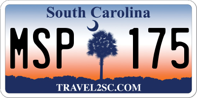 SC license plate MSP175
