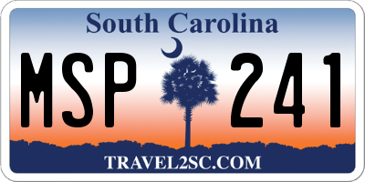 SC license plate MSP241