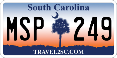 SC license plate MSP249