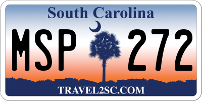 SC license plate MSP272