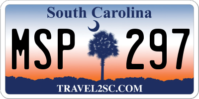 SC license plate MSP297