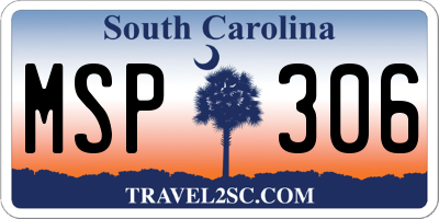 SC license plate MSP306
