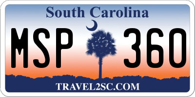 SC license plate MSP360