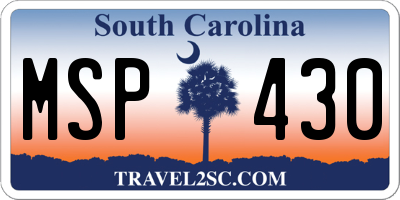 SC license plate MSP430