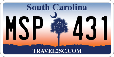 SC license plate MSP431