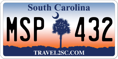 SC license plate MSP432
