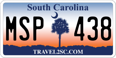 SC license plate MSP438
