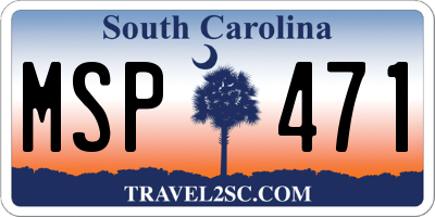 SC license plate MSP471