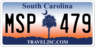 SC license plate MSP479
