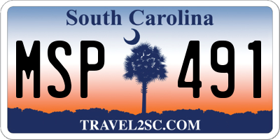 SC license plate MSP491