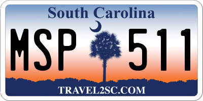 SC license plate MSP511