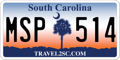 SC license plate MSP514