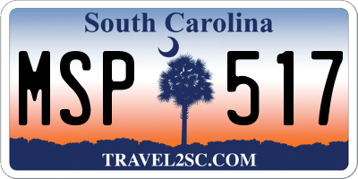 SC license plate MSP517