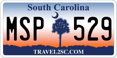 SC license plate MSP529