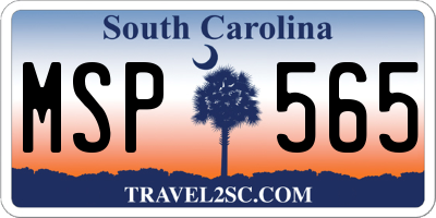 SC license plate MSP565