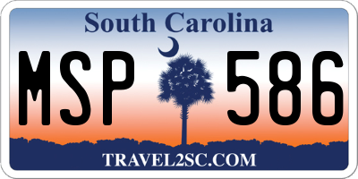 SC license plate MSP586