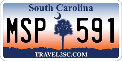 SC license plate MSP591