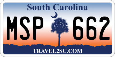 SC license plate MSP662