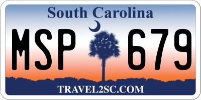 SC license plate MSP679