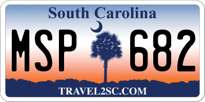 SC license plate MSP682