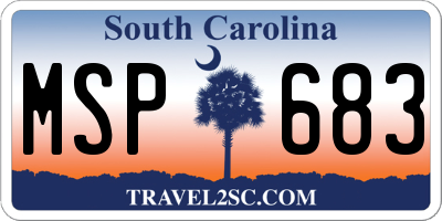 SC license plate MSP683