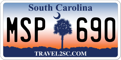 SC license plate MSP690