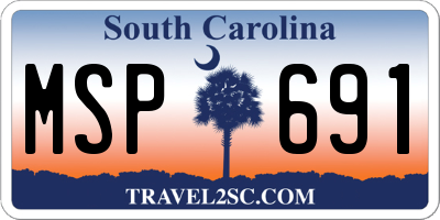 SC license plate MSP691