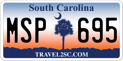 SC license plate MSP695