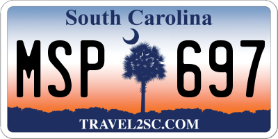 SC license plate MSP697