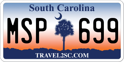 SC license plate MSP699