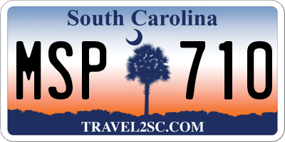 SC license plate MSP710