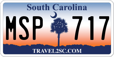 SC license plate MSP717