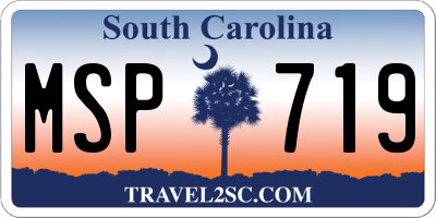 SC license plate MSP719