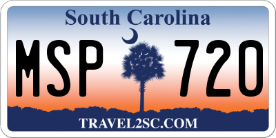 SC license plate MSP720