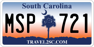 SC license plate MSP721