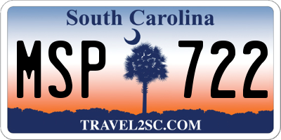 SC license plate MSP722