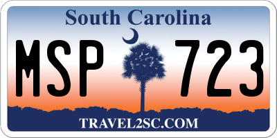 SC license plate MSP723