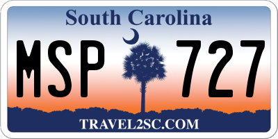 SC license plate MSP727