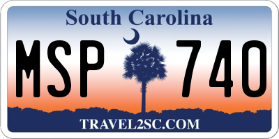 SC license plate MSP740