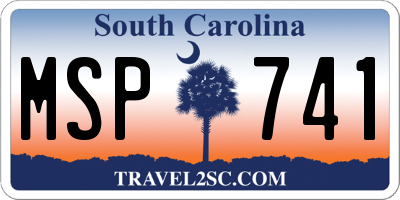SC license plate MSP741