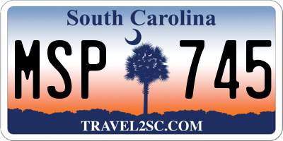 SC license plate MSP745