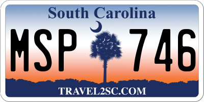 SC license plate MSP746