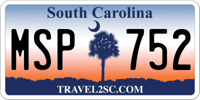 SC license plate MSP752