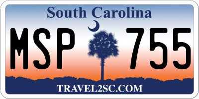 SC license plate MSP755