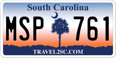 SC license plate MSP761