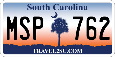 SC license plate MSP762