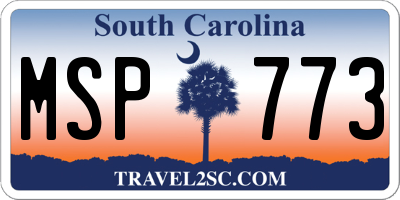 SC license plate MSP773