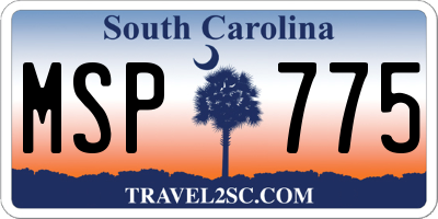 SC license plate MSP775