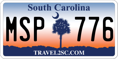 SC license plate MSP776